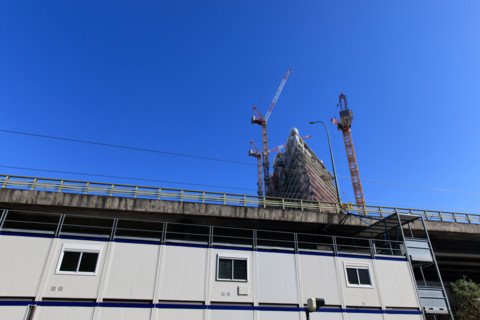 Paris, the Tour Triangle construction site