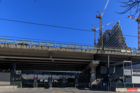 Paris, the Tour Triangle construction site
