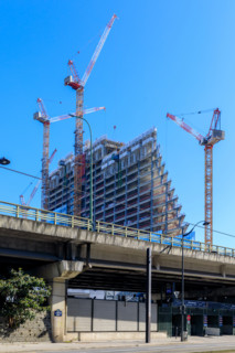 Paris, the Tour Triangle construction site