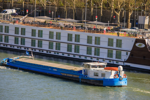 Paris, barge over the Seine