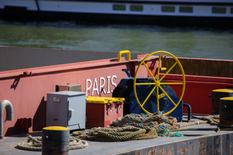 Paris, barge over the Seine