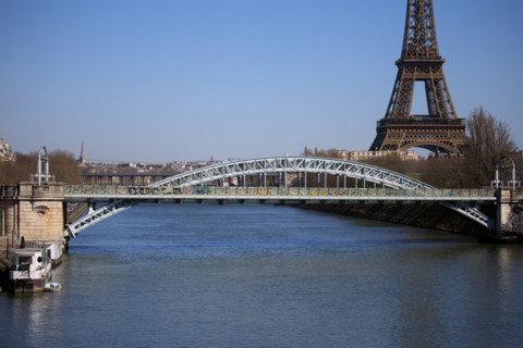 Paris, Pont Rouelle and Eiffel Tower