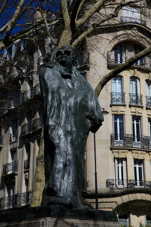 Paris, statue of Balzac