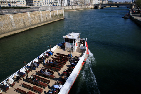 Paris, barge over the Seine
