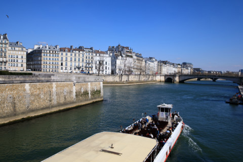 Paris, barge over the Seine