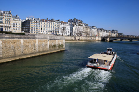 Paris, barge over the Seine