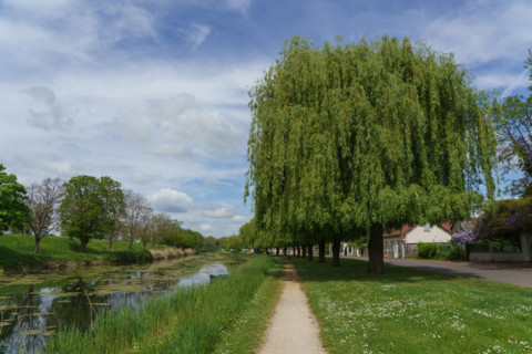france, région centre, Loiret, Briare, pont canal de Birare, pont-canal portant le canal latéral à