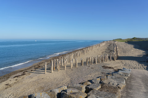 france, region Normandie, Manche, cotentin, Agon coutainville,, plage de la Poulette, babine,