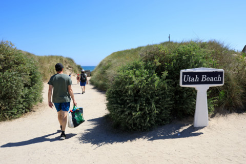 france, region Normandie, Manche, cotentin, plages du debarquement, Sainte-Marie du Mont,  Utah