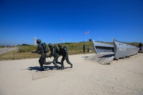 france, region Normandie, Manche, cotentin, plages du debarquement, Sainte-Marie du Mont,  Utah