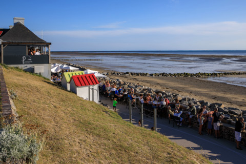 France, region Normandie, Manche, cotentin, Agon coutainville,  plage, rue dramad derriere la