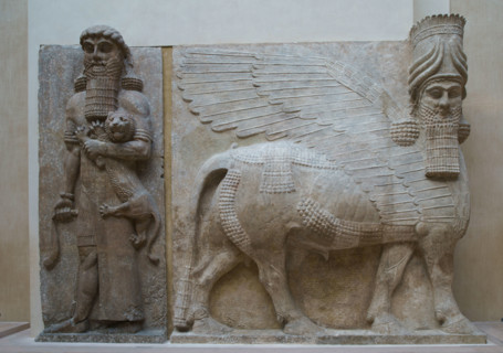 Paris, Musée du Louvre, gardien de porte du palais de Sargon II