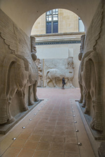 Paris, Musée du Louvre, gardiens de portes du palais de Sargon II