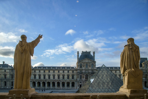 Paris, Musée du Louvre, cour Napoléon