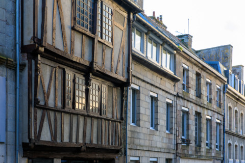 FRance, région Bretagne, Côtes d'Armor, lannion, habitat rue de Keriavily,