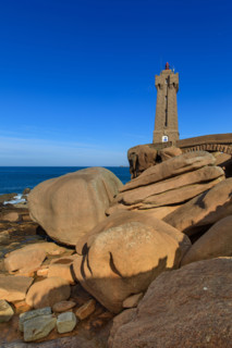 france, région Bretagne, Côtes d'Armor, côte de granit rose, Ploumanac'h, les rochers