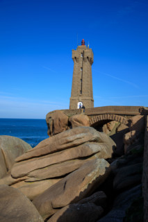 france, région Bretagne, Côtes d'Armor, côte de granit rose, Ploumanac'h, les rochers