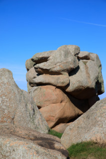 france, région Bretagne, Côtes d'Armor, côte de granit rose, Ploumanac'h, les rochers