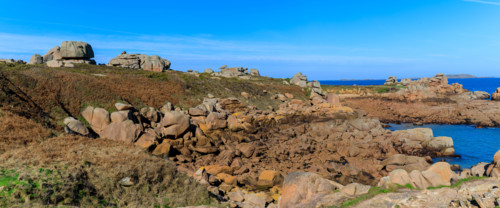 france, région Bretagne, Côtes d'Armor, côte de granit rose, Ploumanac'h, les rochers