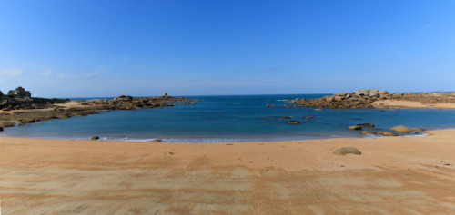 france, région Bretagne, Côtes d'Armor, côte de granit rose, Trégastel,, presqu'ile Renote,