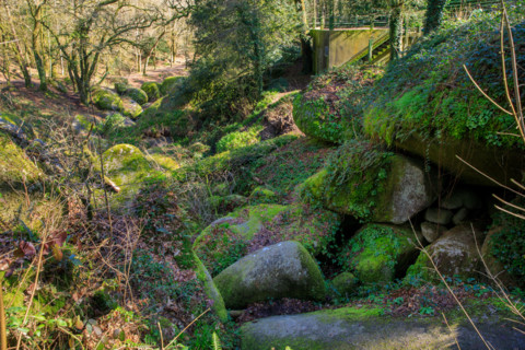 FRance, région Bretagne, Finistère, Huelgoat, les rochers, cahos de huelgoat,