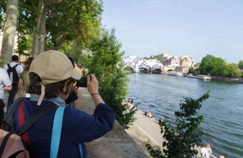 Oeuvre "La Caverne du Pont Neuf", par JR