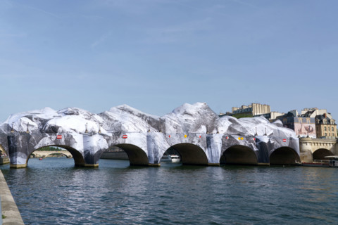 Oeuvre "La Caverne du Pont Neuf", par JR