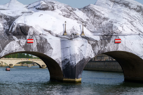 Oeuvre "La Caverne du Pont Neuf", par JR