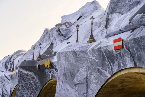 Oeuvre "La Caverne du Pont Neuf", par JR