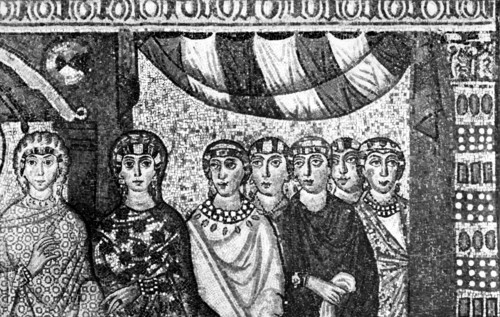 Théodora - Impératrice d'Orient (527-548) - Théodora et sa suite -
