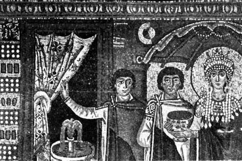 Théodora - Impératrice d'Orient (527-548) - Théodora et sa cour -