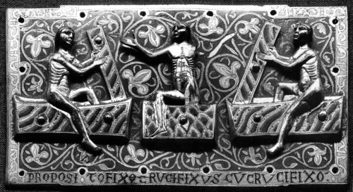 Resurrection / saints leaving their tombs (XIIIe) -