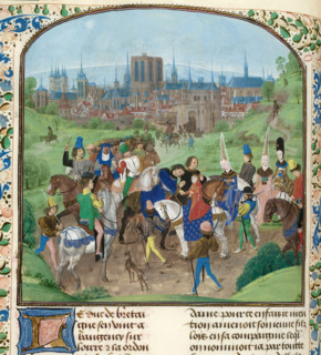 Arrivée de Louis II d’Anjou à Paris