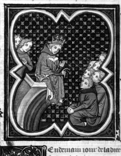 Large Chronicles of France king de Navarre with Pre with the Clerks -
