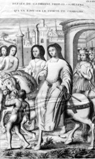 Catherine, girl of Charles VII, will marry the count de Charolais