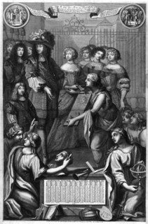 Almanac of the 1st of January 1672 : The joy of the Arts in the home of the King
