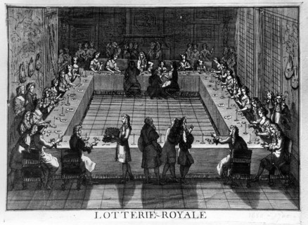 Scène de la vie à la cour de Louis XIV - Loterie royale