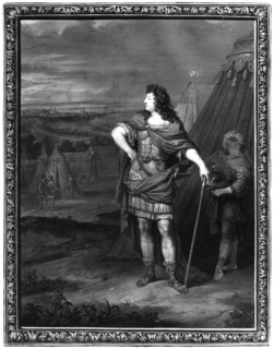 Louis XIV en empereur romain devant sa tente