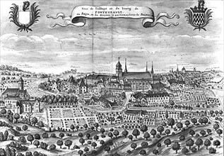 View of Fontevrault Abbey in 1699