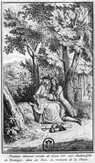 Meeting of Louis XIV and Mademoiselle de Fontanges