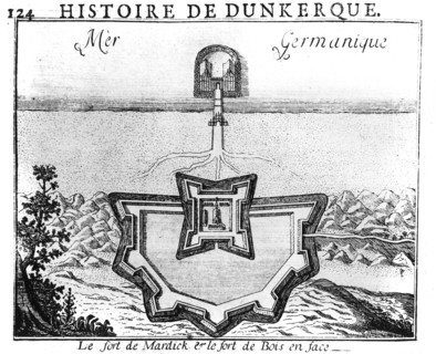 Dunkirk the fort of Mardick and the Wood fort opposite -
