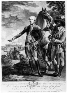 La Fayette (marquis de) venant en aide aux colons anglais -