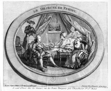 Voltaire the lunch of Ferney -