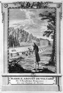 Voltaire in his gardens of Ferney -