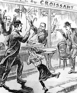 Assassination of Jaurès at the Café du Croissant