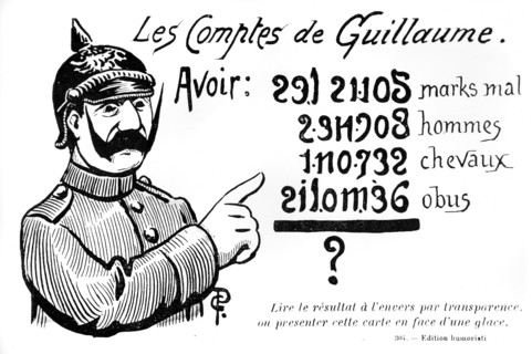 Caricature de l'empereur Guillaume II - version 1 -