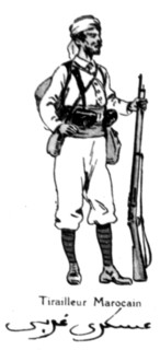 Les armées alliées : Tirailleur marocain