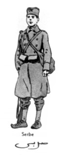 Les armées alliées : Soldat serbe