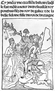 Rencontre d'une dame et d'un chevalier