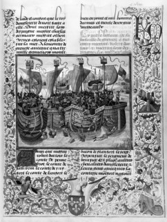 Chroniques de Froissart : la bataille de Guernesey